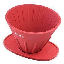 Red Conical Silicone Coffee Dripper