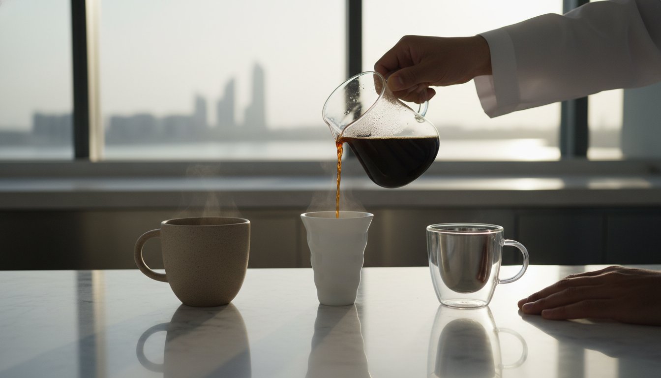 أكواب القهوة: الدليل العلمي والفني لاختيار الكوب المثالي في عام 2026