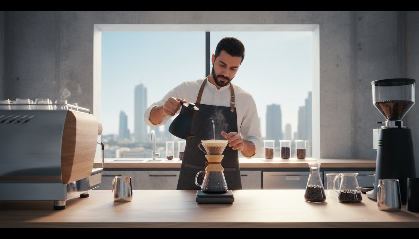 كافيين لاب: دليلك الشامل لمنظومة القهوة المختصة في المملكة العربية السعودية 2026