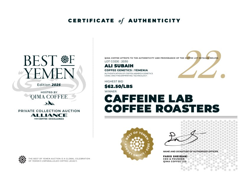 Ali Subaih - Hayma - Yemen- Filter Coffee