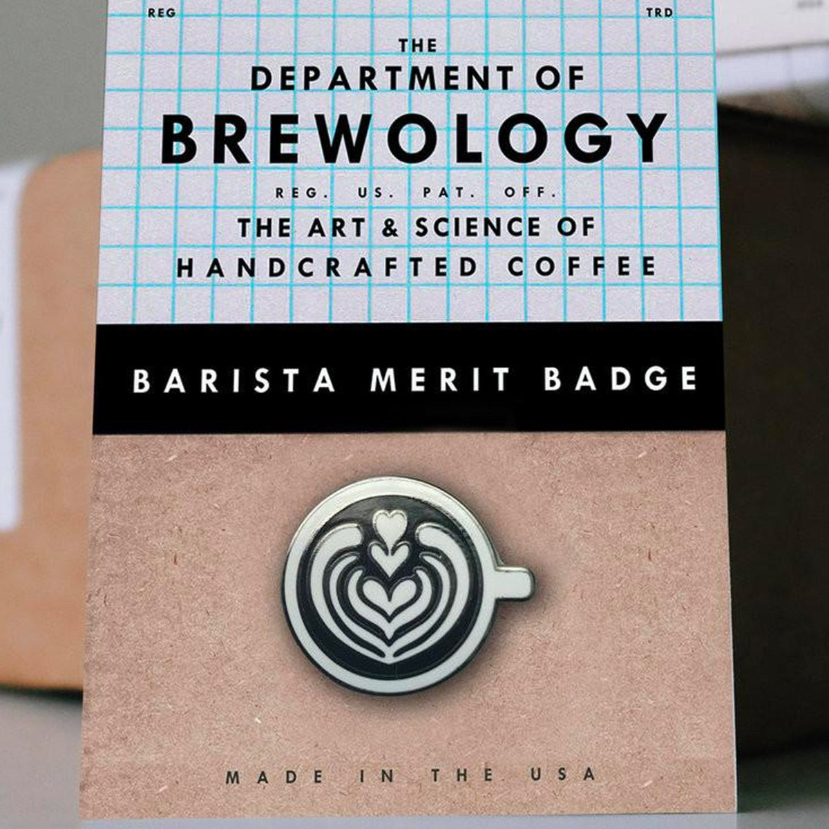 Barista Merit Badge Pins - Caffeine Lab