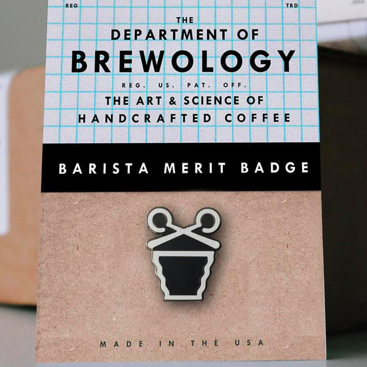 Barista Merit Badge Pins - Caffeine Lab