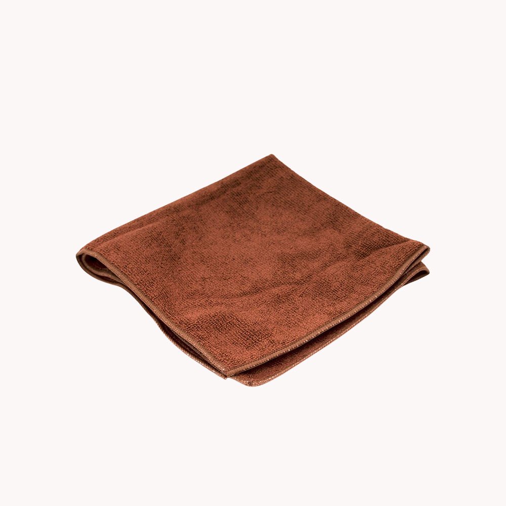 Brown Microfiber Cloth 16 x 16 - Caffeine Lab