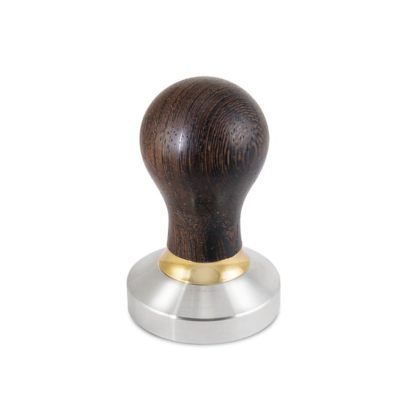 Compressor Professional Espresso Tamp 58mm Flat - Wenge Wood - Caffeine Lab