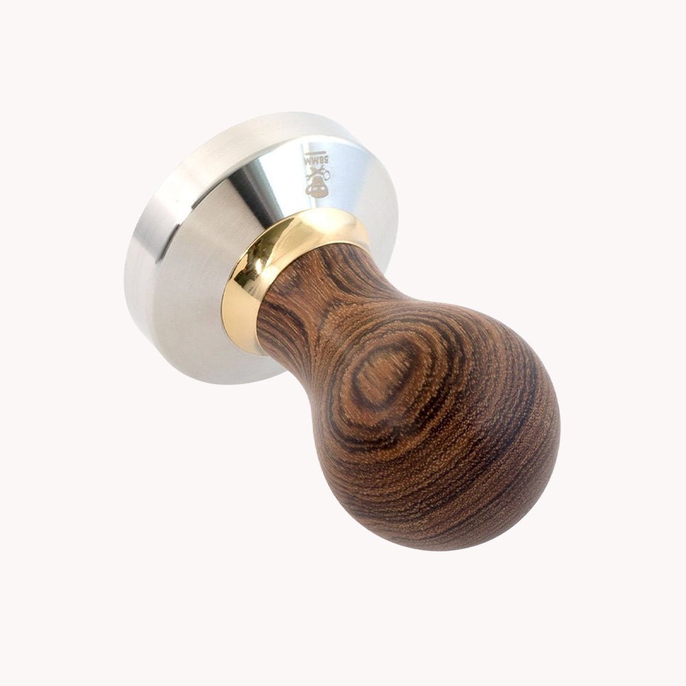 Compressore Professional Espresso Tamp 58mm Flat - Bocote Wood - Caffeine Lab