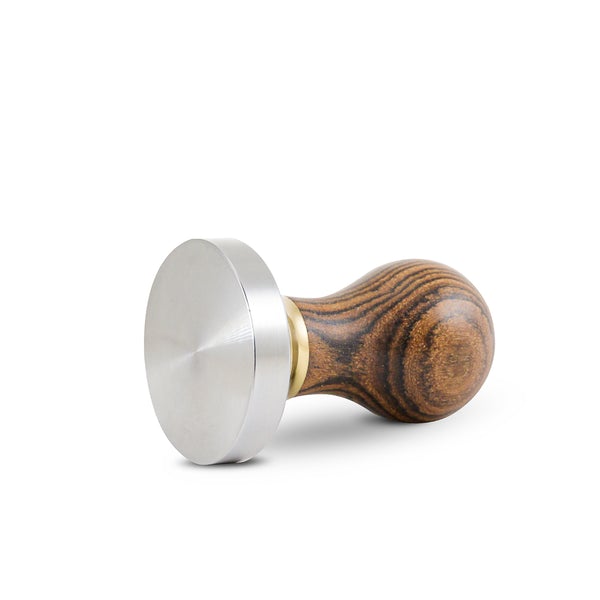 Compressore Professional Espresso Tamp 58mm Flat - Bocote Wood - Caffeine Lab