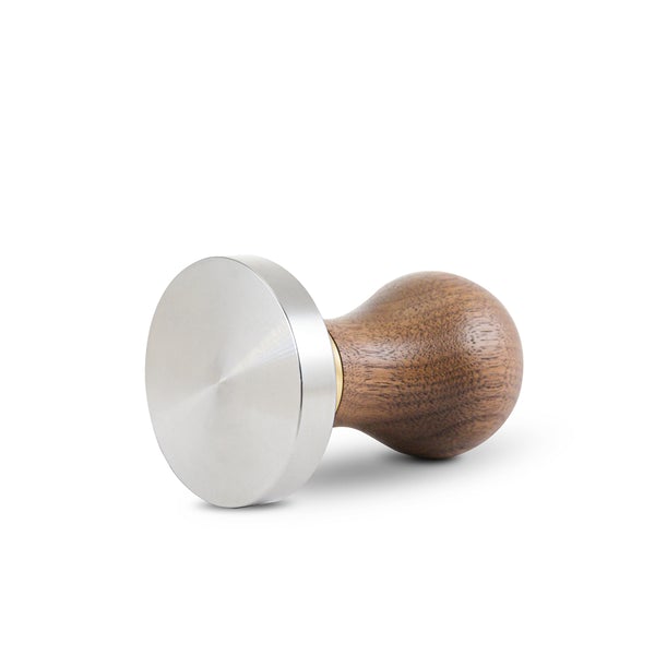 Compressore Professional Espresso Tamp 58mm Flat - Walnut Wood - Caffeine Lab