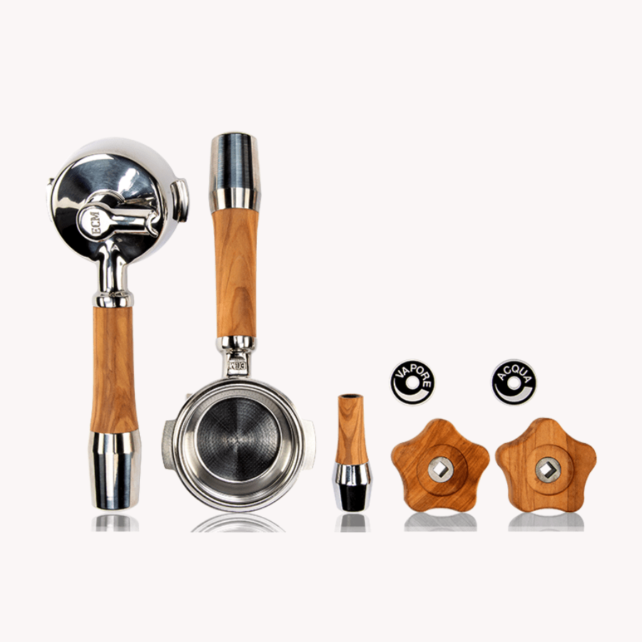 ECM Olive Wood Handle Set - Caffeine Lab