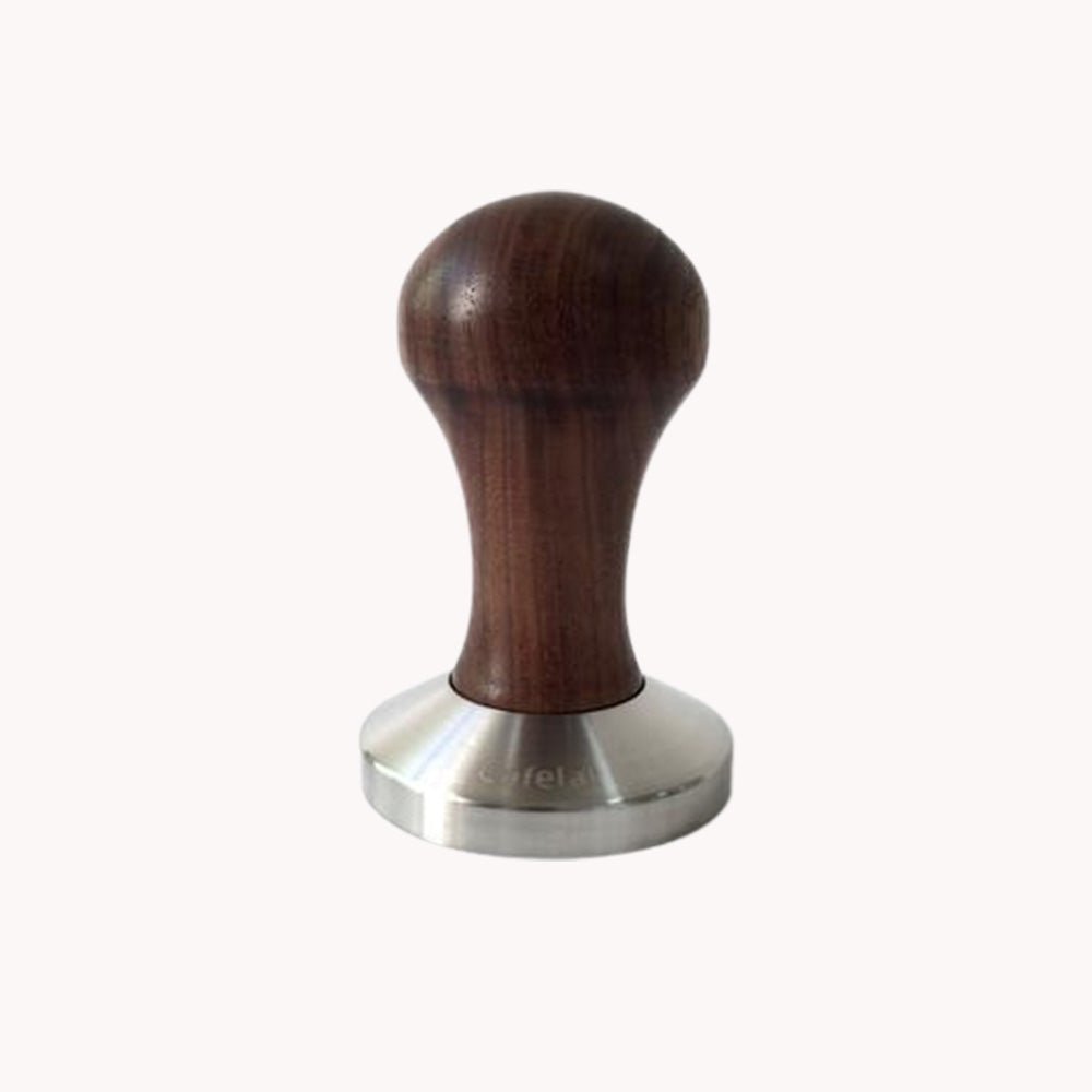 Espresso Walnut Tamper 58mm Flat - Caffeine Lab