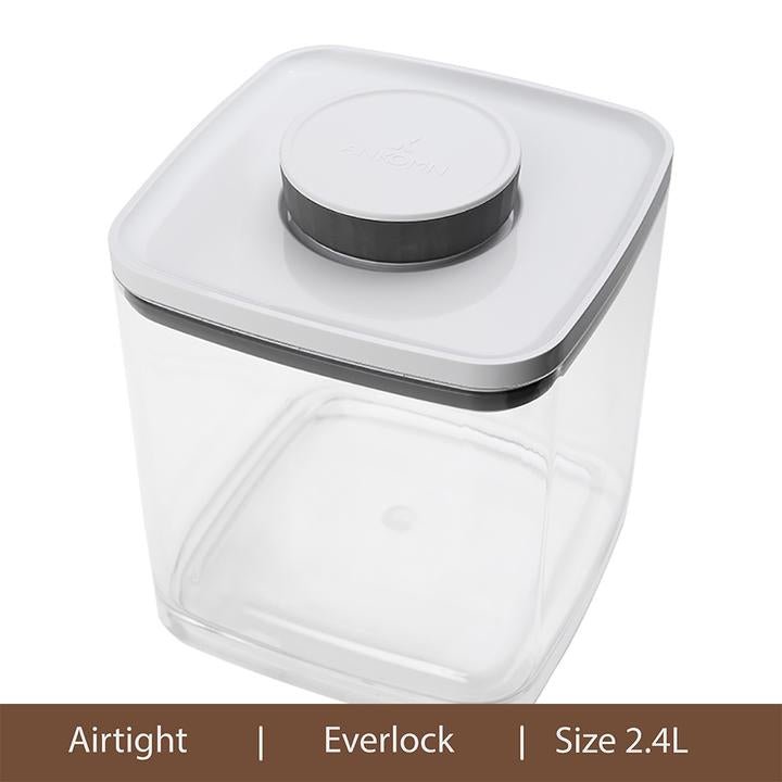 Everlock Turn &amp; Lock Airtight Storage Containers 2.4L - Caffeine Lab