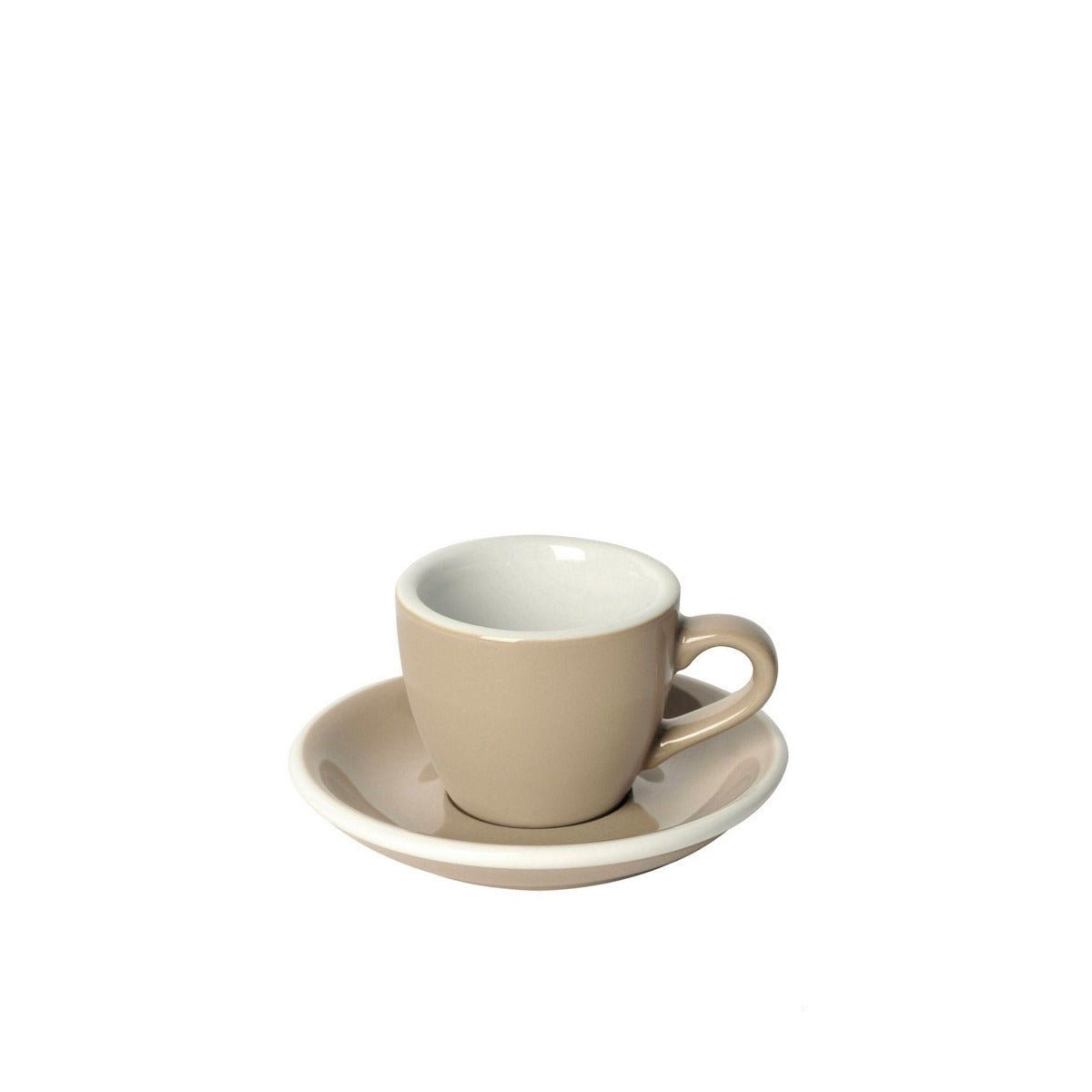 LOVERAMICS Egg Espresso Cup &amp; Saucer 80ml - Caffeine Lab