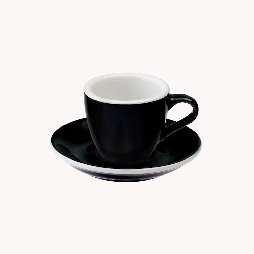 LOVERAMICS Egg Espresso Cup &amp; Saucer 80ml - Caffeine Lab