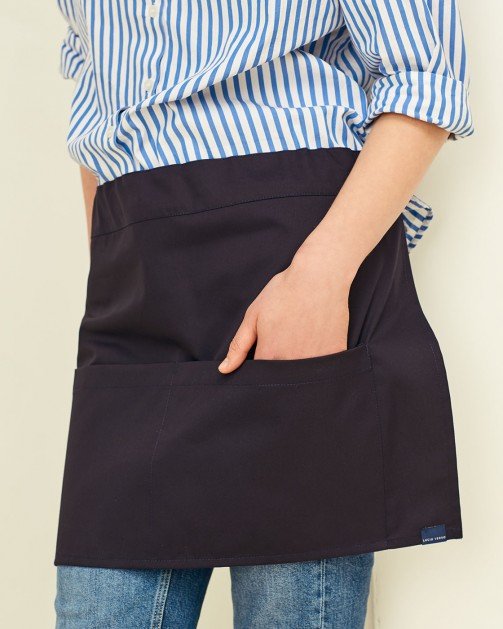 Lucio Verso Dark Blue Mini Bistro Apron - Caffeine Lab