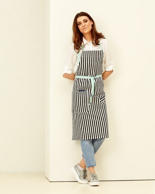 Lucio Verso Striped Classic Apron - Caffeine Lab