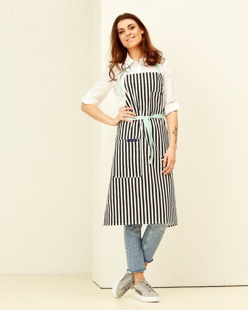 Lucio Verso Striped Classic Apron - Caffeine Lab