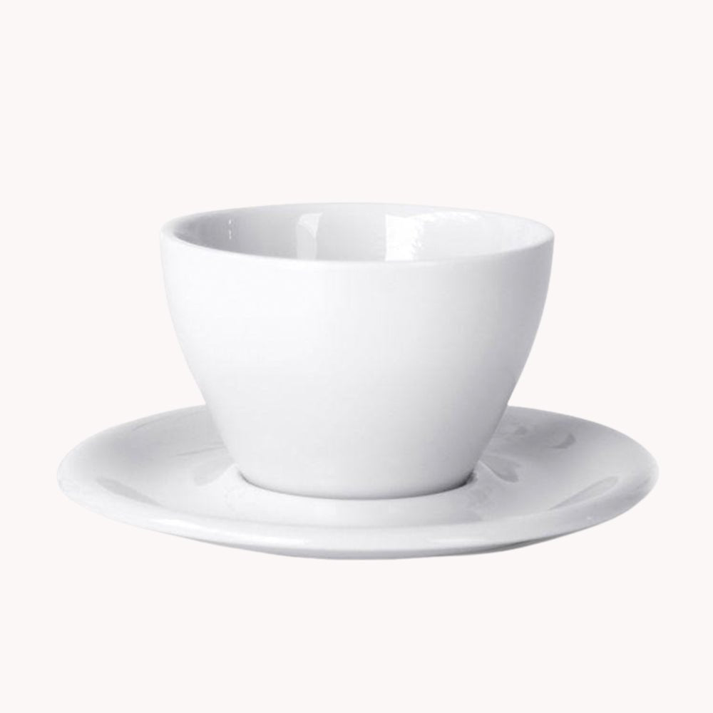 Meno Small Latte Cup &amp; Saucer 237ml - Caffeine Lab