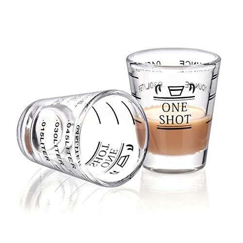 One Shot Glass with Lines - Caffeine Lab