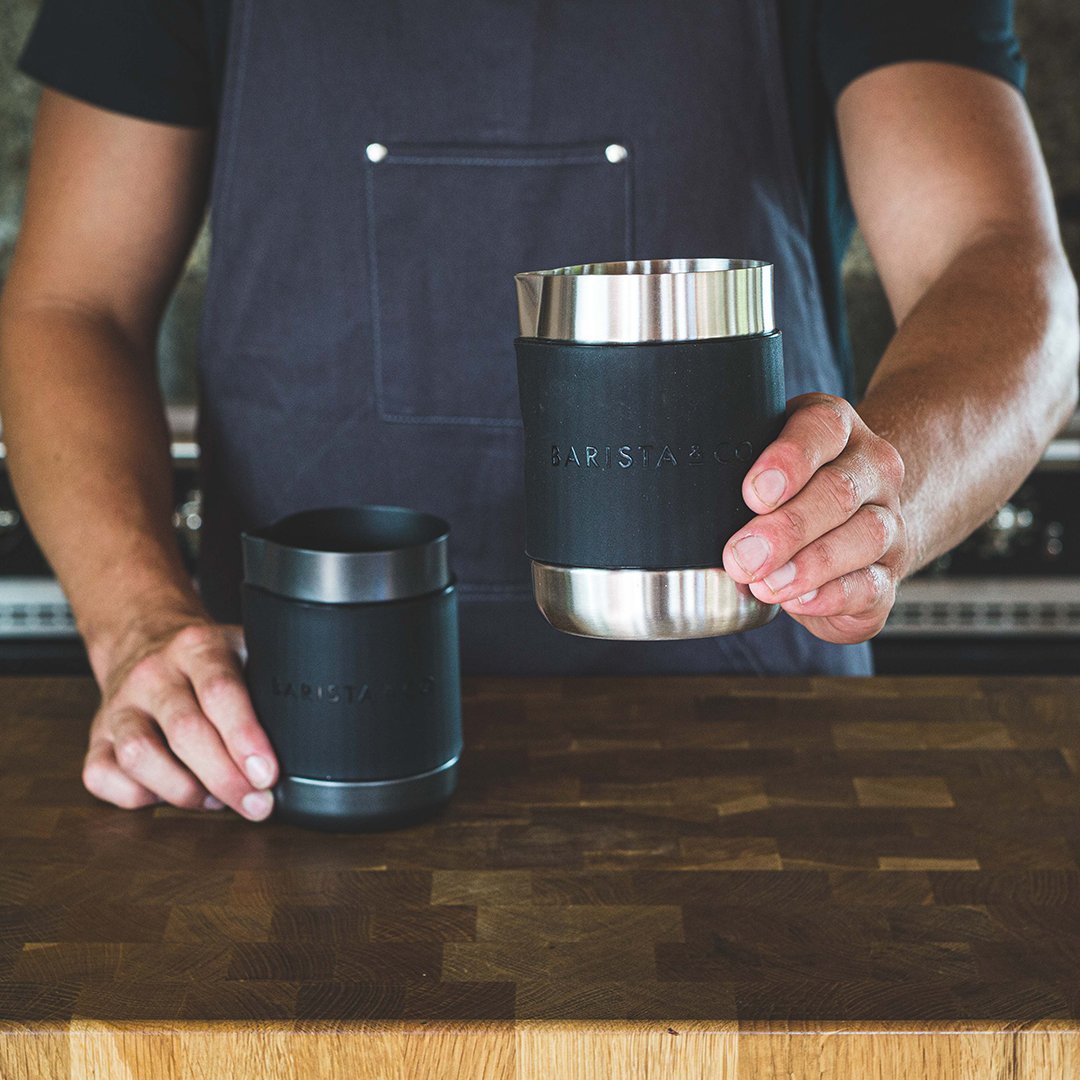 Shorty Stainless Steel Professional Milk Jug - 600ml - Caffeine Lab