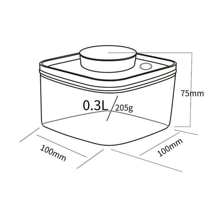 Turn - N - Seal Vacuum Storage Canister 0.3L - Caffeine Lab