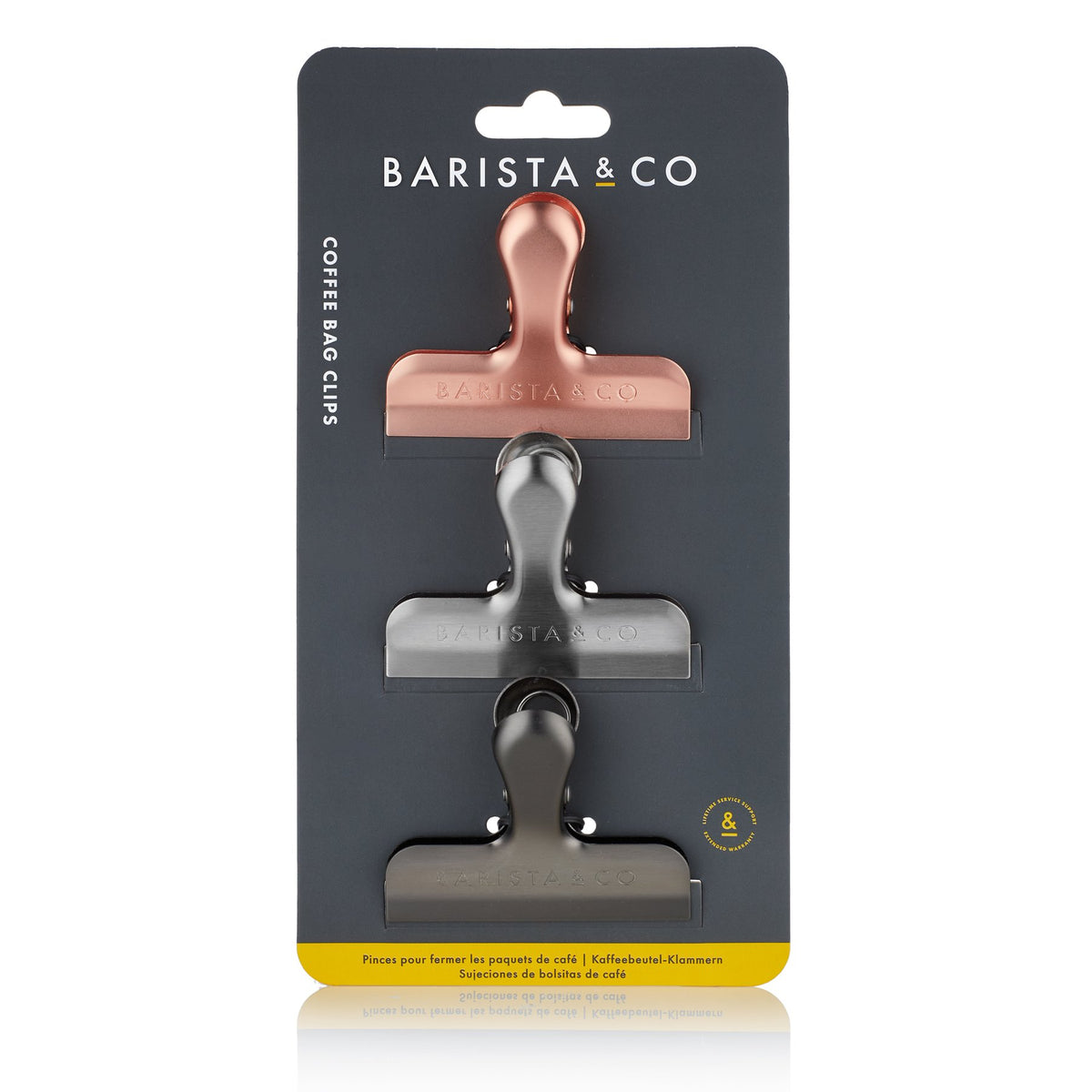 Barista &amp; Co Coffee Bag Clips set of 3
