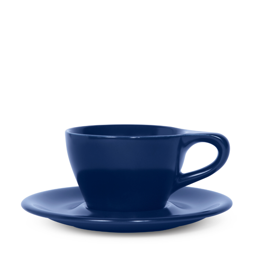 notNeutral Double Cappuccino Cup and Saucer - Matte Black – Whole Latte Love