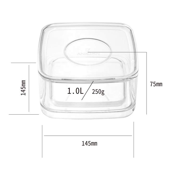 ANKOMN Choice Crystal Generic Container 1.0L